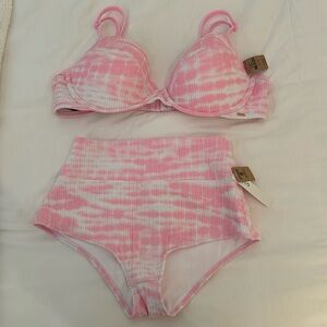 PINK Tie Dye swim set